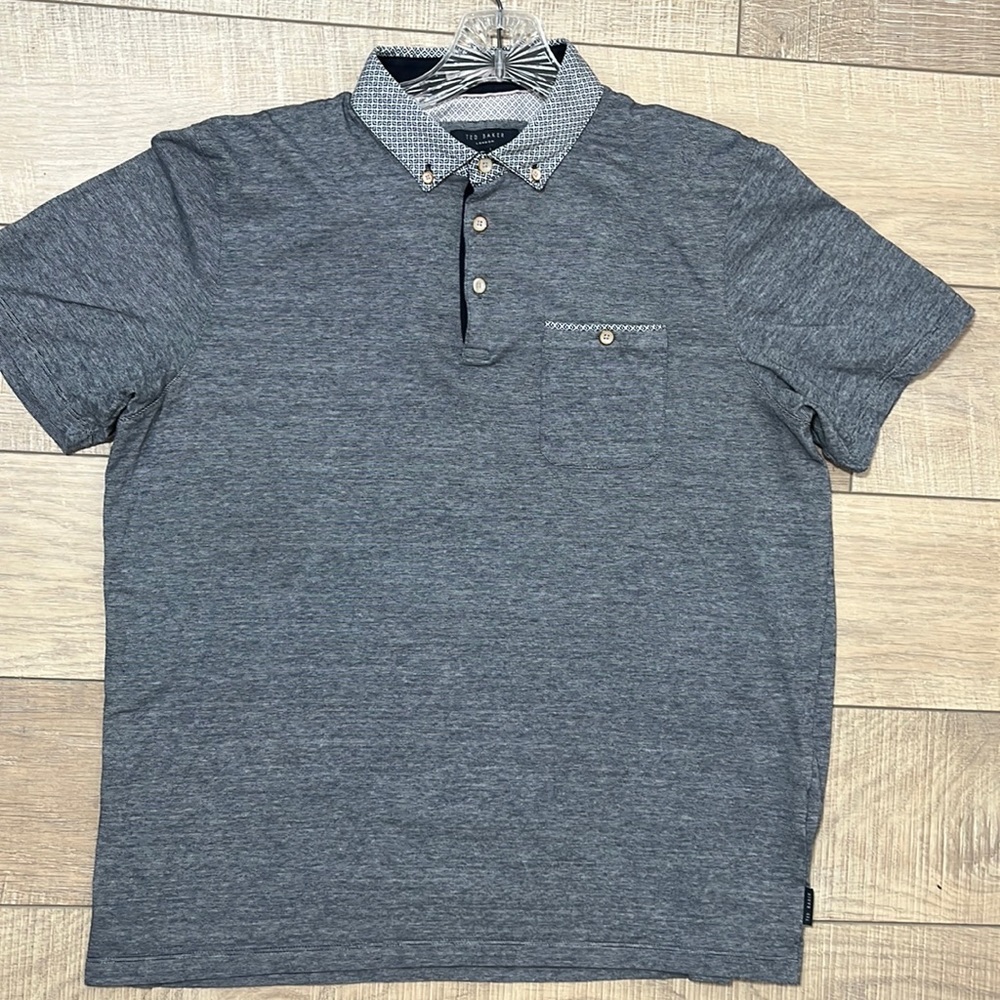 Ted Baker London Gray Casual Button Down Shirt